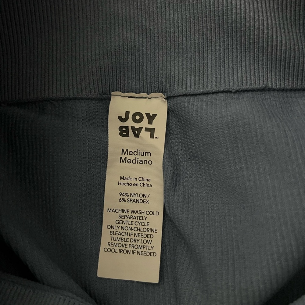 JoyLab Ribbed Gray Leggings - Picture 6 of 6